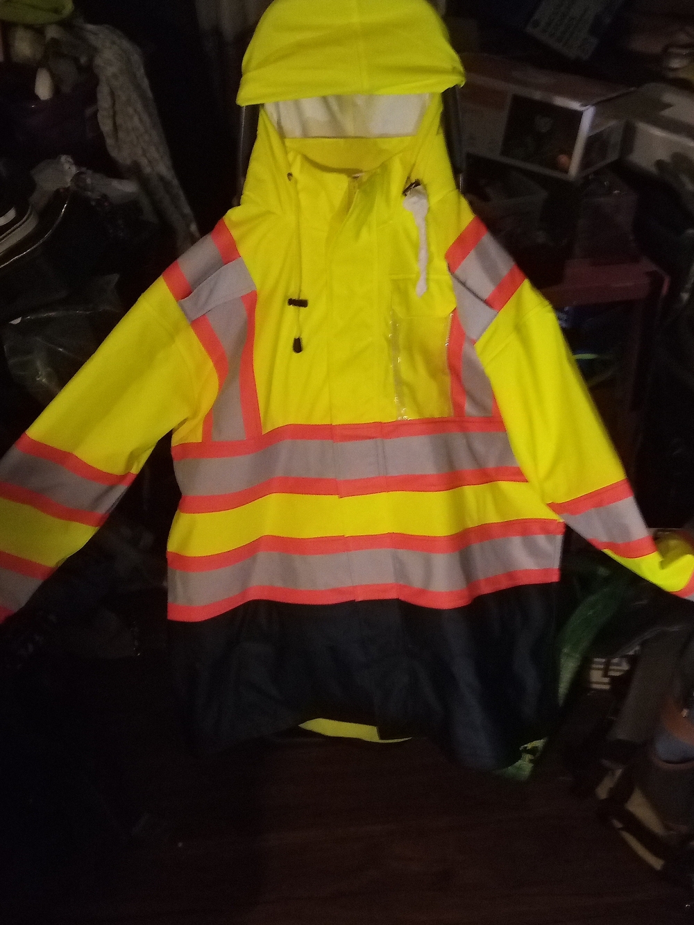 Workers Reflective Rain Coat